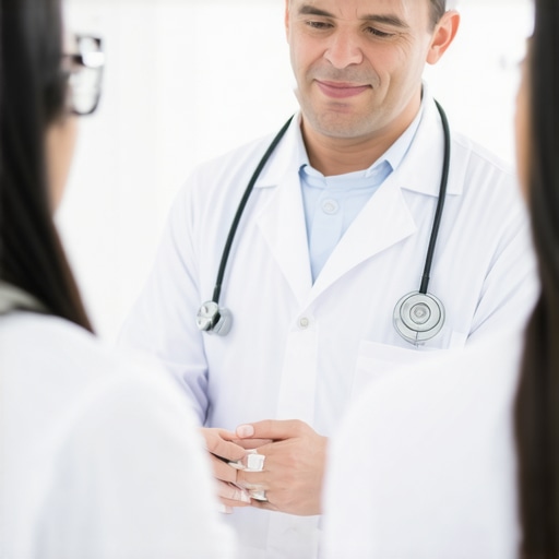 Doctor discussing semaglutide therapy with patient in a clinic