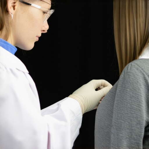 Doctor discussing semaglutide dosage with patient Doctor explaining semaglutide dosage guidelines to a patient in a clinic.