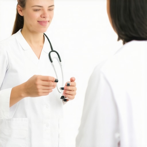 Doctor discussing weight management plan with patient, focusing on medication and diet