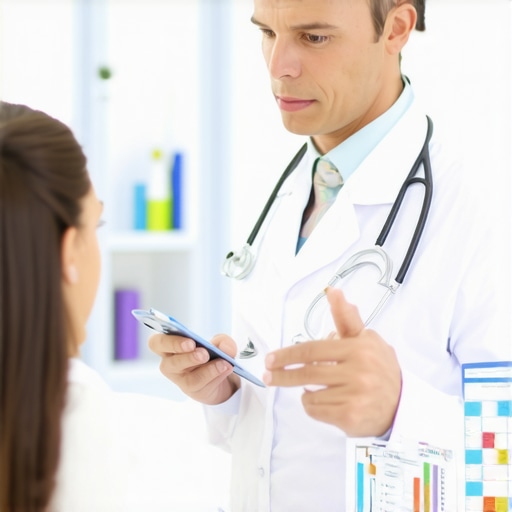 Doctor consulting with a patient about comprehensive weight loss plan.