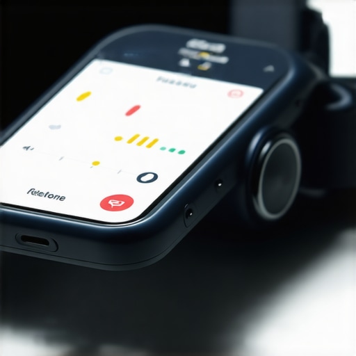 Future of Personalized Weight Loss Monitoring A futuristic wearable device showing real-time hormonal and metabolic data, symbolizing advanced health tech.