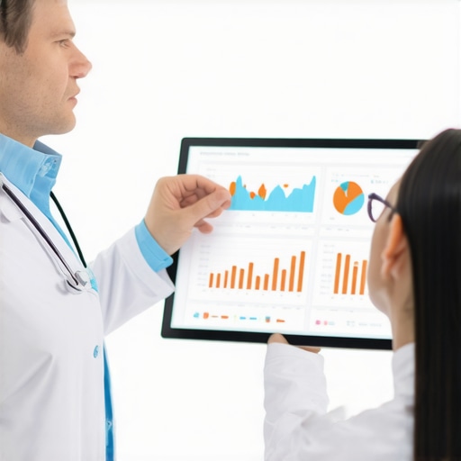Medical professional analyzing metabolic health information