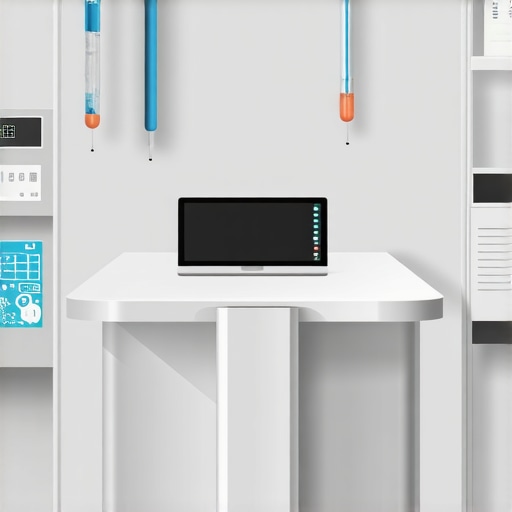 Futuristic medical clinic demonstrating personalized weight loss treatments with advanced technology