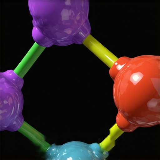 Detailed scientific visualization of lipidated semaglutide molecular structure showing enhanced receptor binding.