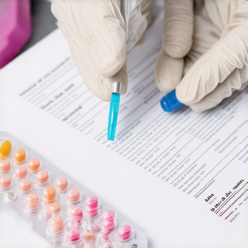 Doctor adjusting medication doses for a patient in a clinical setting, emphasizing personalized treatment plans.