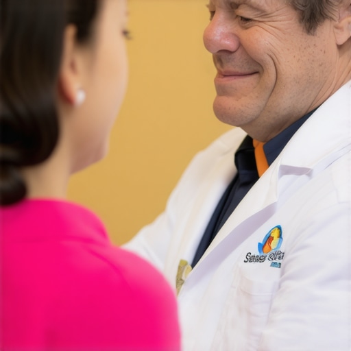 Doctor explaining tailored semaglutide dose to patient in clinic