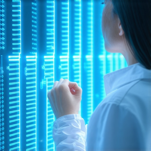 Personalized Semaglutide Therapy Scientist studying genetic data to personalize semaglutide treatment for weight loss.