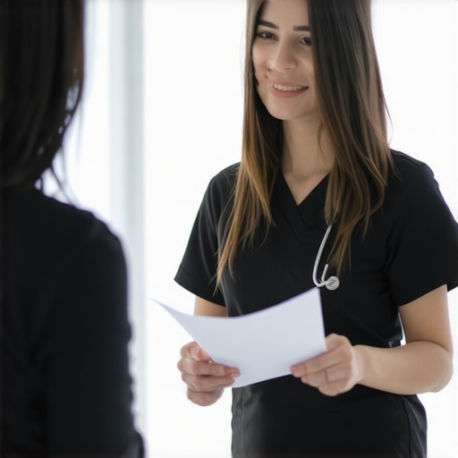 Doctor discussing tailored Semaglutide therapy with patient in clinic