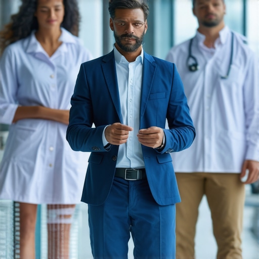 Medical team analyzing advanced health data with futuristic devices for personalized weight loss