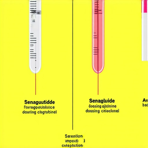 Semaglutide Dosing Protocol infographic Visual guide showing titration milestones for Semaglutide