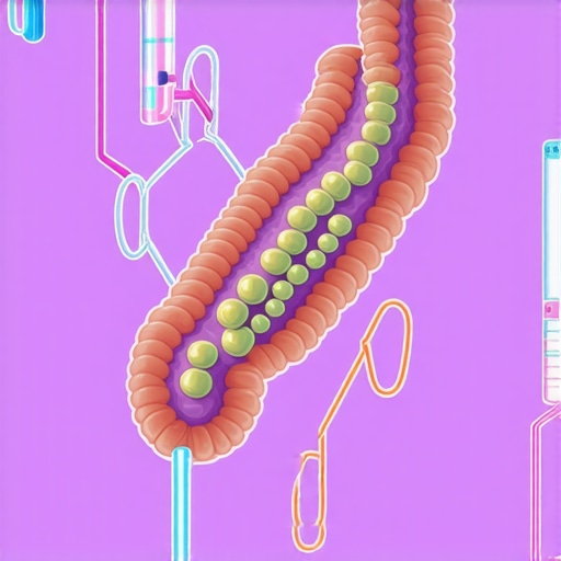 Gut Microbiome and Semaglutide Synergy in Weight Management Illustration showing gut bacteria and Semaglutide effects on fat loss