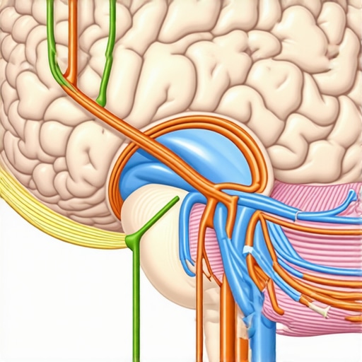 Diagram illustrating brain regions involved in hunger and satiety, highlighting semaglutide's neural targets and neurostimulation techniques