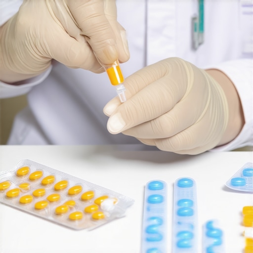 Doctor adjusting medication dosage for patient