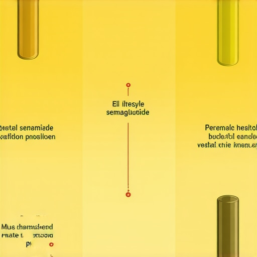 Infographic illustrating tailored approaches to semaglutide therapy and lifestyle modifications for weight loss