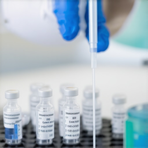 Scientists working on semaglutide development in a high-tech laboratory environment