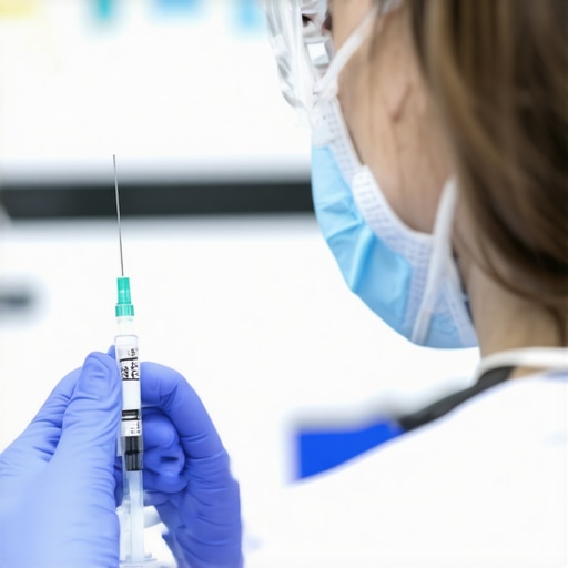 Doctor administering Semaglutide injection to patient in healthcare clinic