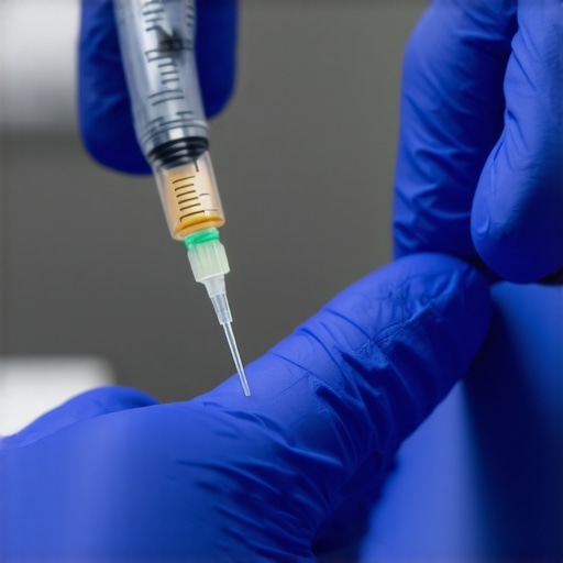 Doctor giving Semaglutide injection to patient in medical clinic