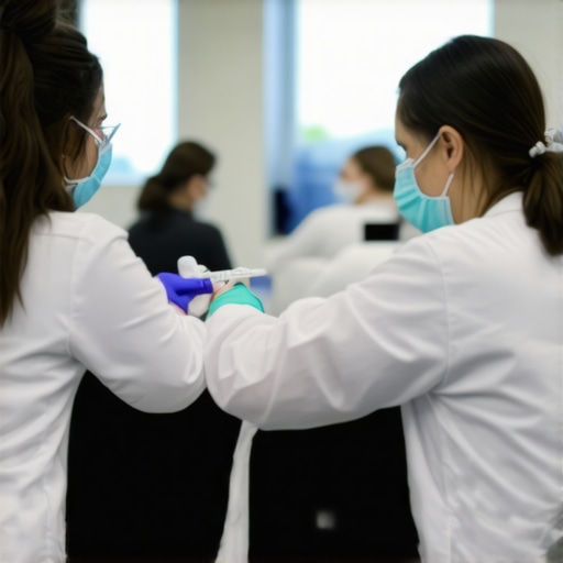 Semaglutide Treatment in a Modern Clinic Patients receiving semaglutide injections at a contemporary medical facility